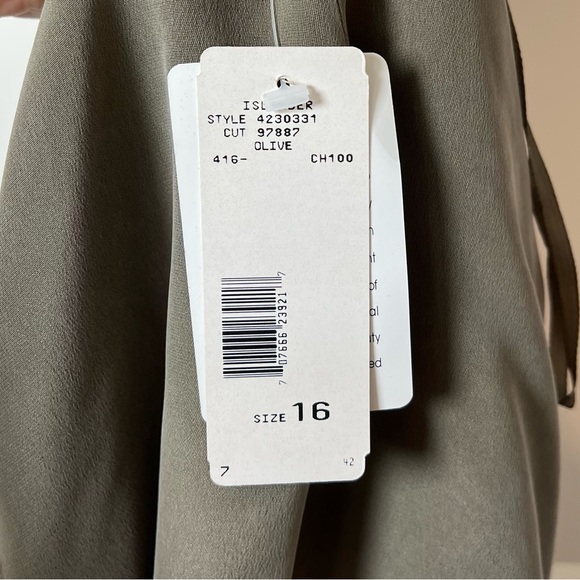 NWT Evan-Picone 1980-90s Pure 100% Silk Pencil Midi Skirt – Greenish Taupe 👡 - Picture 3 of 10